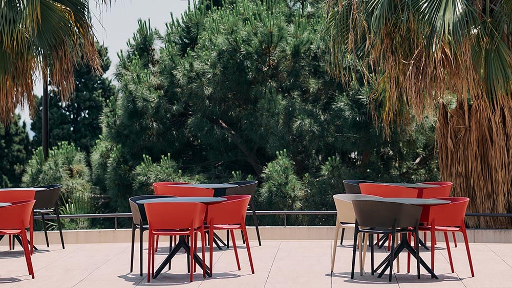 Terrasse du campus de Nice